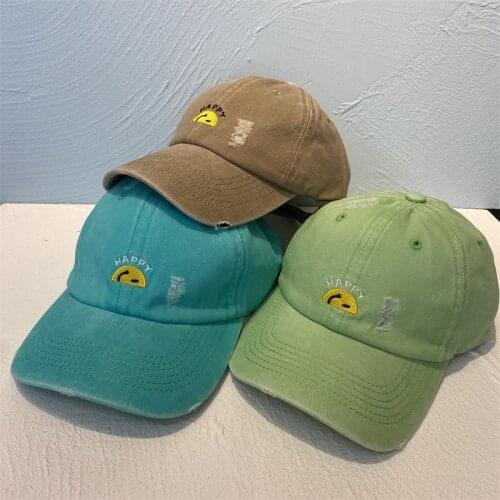 Washed Embroidery Cotton Baseball Cap Cute Girl Street Shooting Students Men And Women Mimple And Fresh Visors Woman Sun Hat