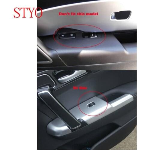 STYO Car ABS Chrome interior door armrest cover trim For Kia Sportage QL 2016 2017 2018