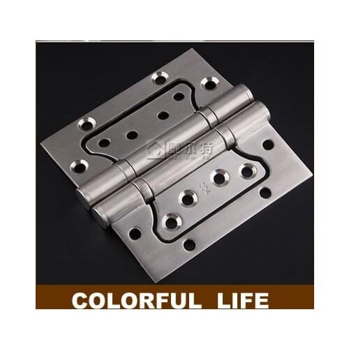 Quiet,304 Stainless steel interior doors hinges, thickness 2.5mm, bearing hinge folding ,Lubricated bearings, 2 pcs