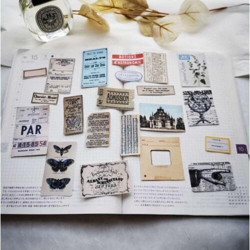 Vintage Decorative Paper for Bullet Junk Journal DIY Scrapbooking Paper Craft