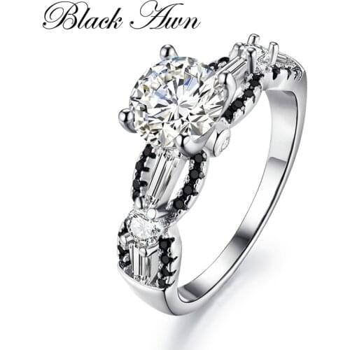 High Quality 925 Sterling Silver Jewelry Trendy Wedding Rings for Women Engagement Ring Bijoux Anillos De Plata 925 De Ley C099