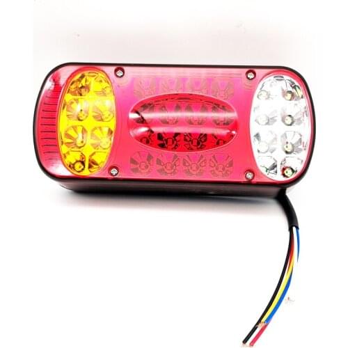 12V 32 LED Rear Tail Light Trailer Truck Caravan Stop Brake Lamp Indicator