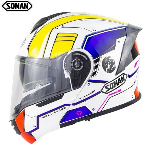 SOMAN Dirt Bike Helmet Motocross ECE Dh Helmets Cool Goggles Motocross Helmet Racing MX Casco Moto Off Road Motorcycle Helmets