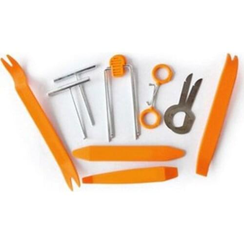 12pcs/set Car Radio Door Clip Panel Trim Dash Audio Removal Open Installer Pry Tool For Auto Vehicle for Audio Removal Pry