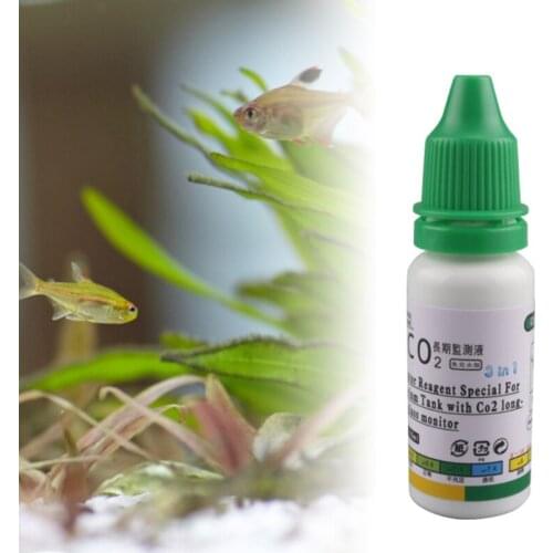 15ml Aquarium CO2 Indicator Solution Monitor Fluid Glass Carbon Dioxide Checker M68E