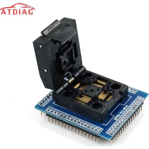 2019 Newly U Type QFP64 TQFP64 LQFP64 socket adapter IC test socket programmer qfp64 socket tqfp64 lqfp64