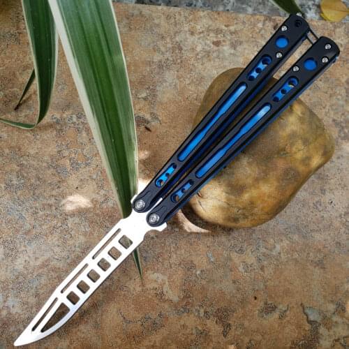 3 Colors Theone Chimera Butterfly Trainer Knife D2 Blade Aluminum+G10 Handle Jilt Knife Free-swinging Survival EDC Outdoor Knife