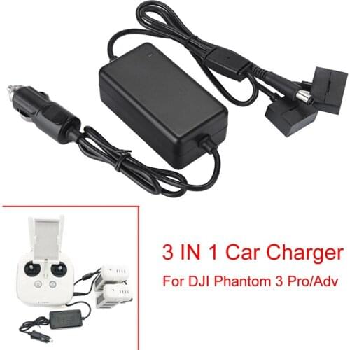3 IN 1 Car Charger 4A Advanced Intelligent Battery Remote Controller Travel Outdoor Charger Fast Charger for DJI Phantom 3 Pro