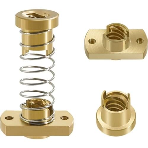 3D Printer Z Axis Trapezoid Motor Screw Nuts T8 Nut POM Nut Lead 8mm Pitch 2mm For Creality CR10 CR-10S Ender-3 Lead Screw