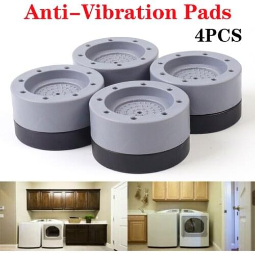 4x Universal Anti-Vibration Pads Anti-slip Noise-reducing Washing Machine Feet No-slip Mat Refrigerator Base Heightening Cushion