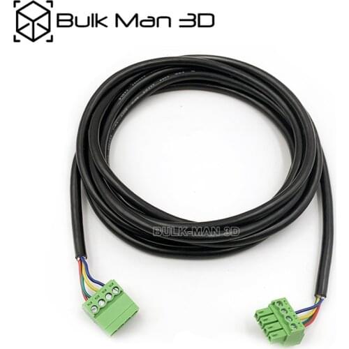 4 Core Shielded Xtension Cable 22AWG 2.5 meters with JST SM 4P Female Connector Dupont Male Connector for Nema23 Stepper Motor