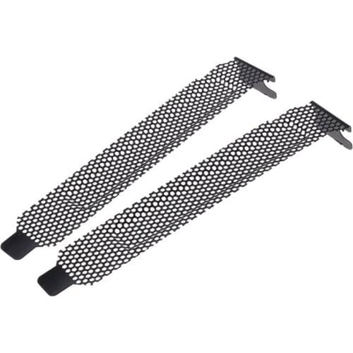 5PCS Ventilation Deflector PCI Slot Cover Frame Chassis Bits Block Cooling Fan Dust Filter Ventilation PC Computer Case Metal