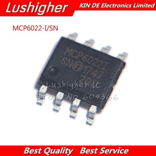 50PCS MCP6022-I/SN SOP-8 MCP6022-I MCP6022 SMD
