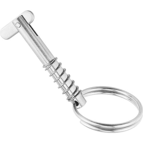 6.3x51mm Stainless Steel Quick Release Pin with ring for Boat Bimini Top Deck Hinge, Durable Marine Hardware, Easy Installation