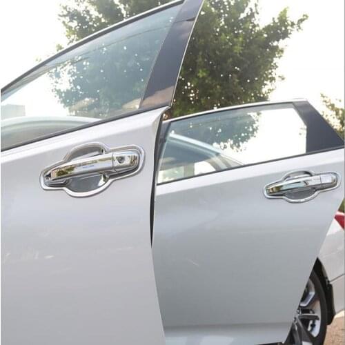 8Pcs/set Car Exterior Door Handle Grab Cover Trim Styling with One Key Hole For Honda Accord 10th 2018 Accessories ABS