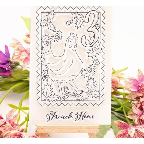 9.5x14.5cm No3 hen magpies Transparent Clear Stamps Silicone Seals Roller Stamp DIY scrapbooking photo album/Card Making