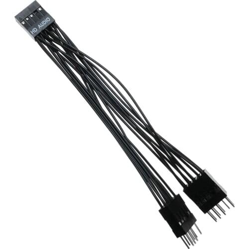 Motherboard Audio 9-Pin Motherboard Audio 9-Pin Extension Cable Y-Type Cable Audio Extension Cable Audio One Point Two