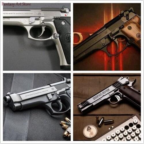 Beretta 982FS BB Airsoft Weapon Military DIY Diamond Painting Poster Square Embroidery 5D Full Diamond Diamond Mosaic Gift