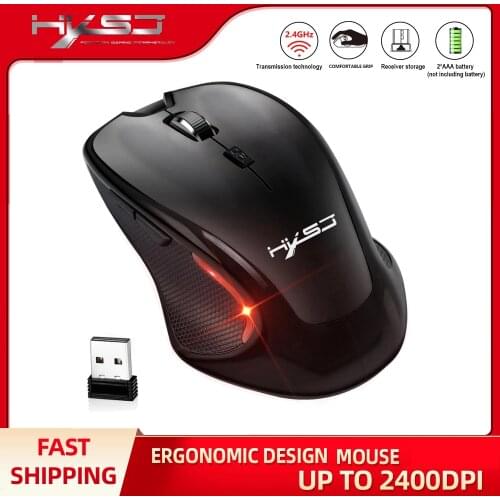 2.4G Wireless Mouse 6 Buttons Optical Mouse Adjustable 2400DPI Wireless Gaming Mouse Gamer Mouse PC Mice for Computer Laptop