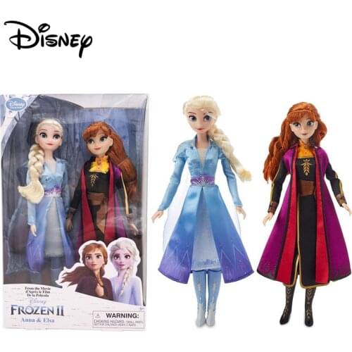 Disney Toys Frozen 2 Elsa Anna The Snow Queen Princess Baby Doll Action Figure Collection Dolls Gifts Toys For Girls Chidrens