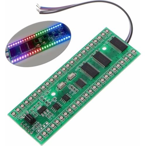 LED Indicator RGB MCU Display Pattern Dual Channel 24 LED VU Level Indicators Meter F Amplifier Dropship