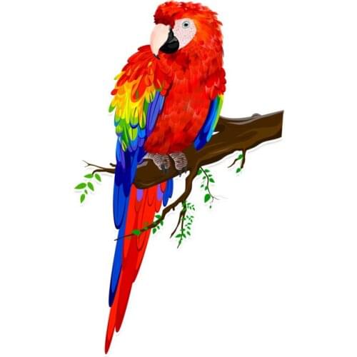 Hot Sell Creative Beautiful Parrots Car Sticker Window Decoration High Quality Vinyl 17cm*10cm