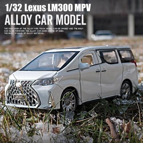 1:32 Scale Lexus LM300 MPV Model Car Alloy Die Cast With Sound Light With Pull Back Toys Vehicle Free Shipping Collection