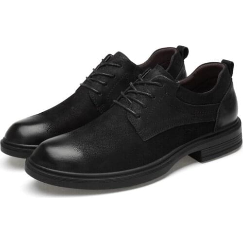 Men Genuine Leather Dress Shoes Brogue Lace Up Mens Casual Shoes Luxury Brand Moccasins Loafers Men Boots 2021 Plus Size 36-48