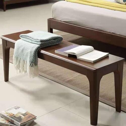 All solid wood shoe changer stool bed end stool long bench wooden bench rectangular bench household table stool stool sitting st