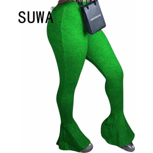 Женские трикотажные брюки SUWA China At AliExpress