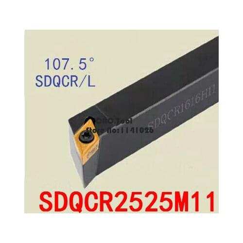 SDQCR2525M11/ SDQCL2525M11 Metal Lathe Cutting Tools Lathe CNC Machine Turning Tools External Turning Tool Holder S-Type SDQCR
