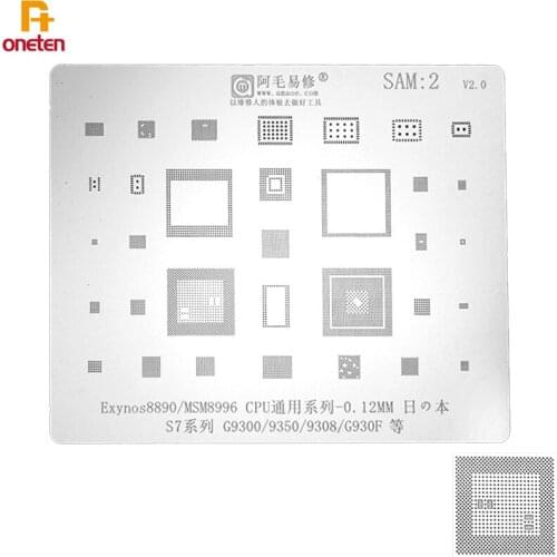 Amaoe BGA Reballing Stencil SAM2 For S7 Series G9300 9350 9308 G930F Exynos 8890 MSM8996