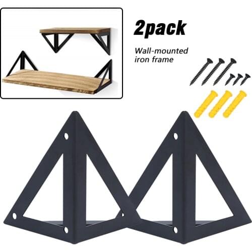 2Pcs/Set Wall-mounted Durable Bearing Wood Shelf Triangle Bracket Home Bedroom DIY Furniture Table Hardware