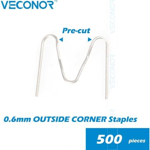 500PCS 0.6mm Outside Corner Staples For Hot Stapler Plastic Bumper Repair Machine