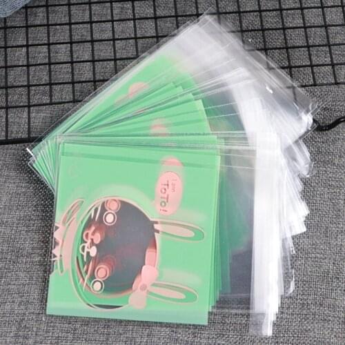 100pcs Cookie Gift Bag Candy Bag Snowflake Crisp Storage Bag 2021 Merry Christmas Decorations for Home New Year 2022