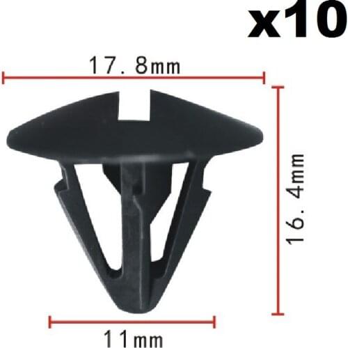 10x For Honda Nylon Retainer Clip / Cowl Top Retaining Clips 91501-TOA-003