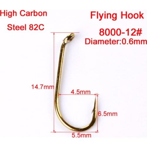 200pcs/Set 8# 12# 14# 16# Fish Crank Hooks Kit Tackle Catching Minnow Fishing