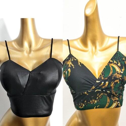 2020 Latin Dance Clothes Women Sexy Vest Tops Summer Practice Modern Rumba Salsa Performance Tops Adult Latin Underwear VDB2155