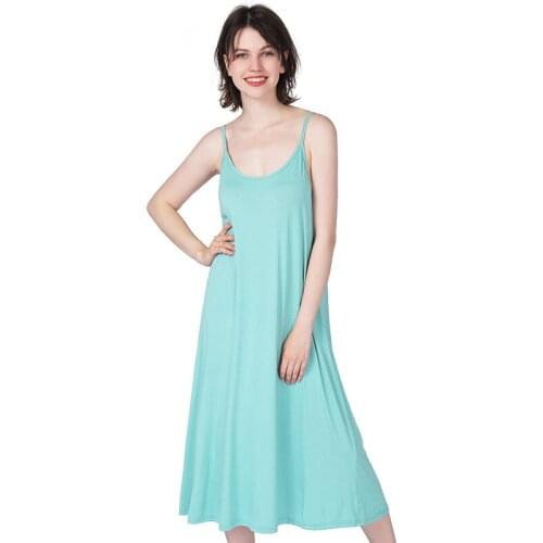 Sleeveless 2020 women summer Sleepwear sexy nightgowns Female sling Nightgowns Cotton Sleepshirts Nightdress Womens Nighties
