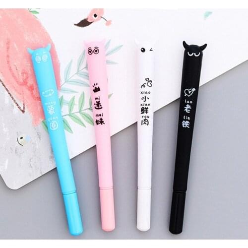 24 pcs Creative super cute school cartoon devil 0.5mm devil gel pen factory direct sales escolar material escolar