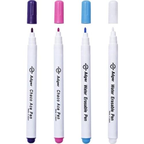4pcs Water Erasable Pens Fabric Marking Pencil Grommet Ink Soluble Markers
