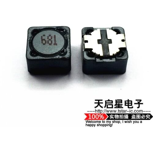 5pcs/Power inductors CDRH125 CDRH127 680UH Printing:681 12*12*5mm/12*12*7mm Shielding 12X12X5mm/12X12X7mm