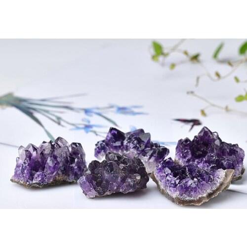 Amethyst Rough Stonenatural Amethyst Quartz Purple Specimen Healing Stones Crystal Crafts Home Cluster Decoration Decoratio M9u6