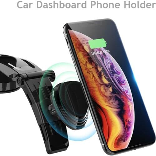 Magnetic Phone Holder for Car Dashboard Windshield Adjustablet Vehicle Phone Stand For iPhone8 XS XR Galaxy S10 Car Phone Mount