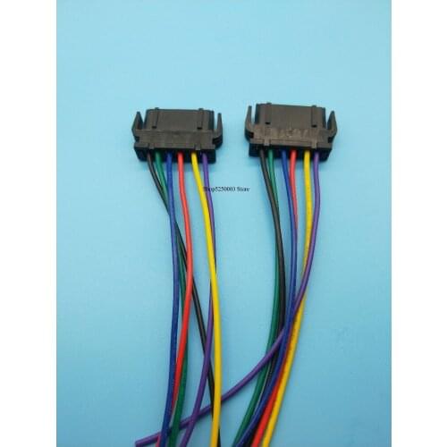 Free shipping 2/5/10/20 pcs 6 pin Rear Tail Light Lamp connector Plug Wiring Harness 893971636