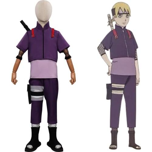 BORUTO Yamanaka Inojin Cosplay Costume Outfits Kids Children Halloween Carnival Costumes