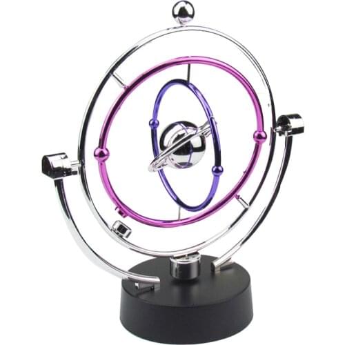 Decoration Crafts Milky Way Celestial Bodies Kinetic Motion Orbital Electric Wiggler Newton Swing ball desk toy