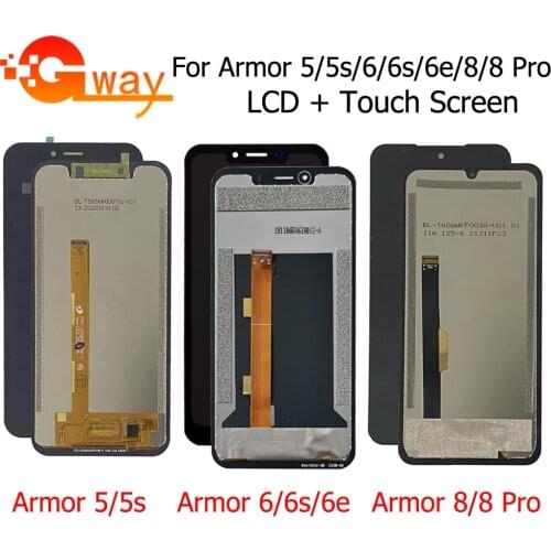 6.2'' For Ulefone Armor 6S LCD Display+Touch Screen Digitizer Assembly For LCD Ulefone Armor6 Display LCD Ulefone Armor 6E