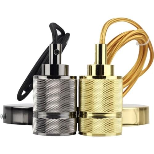 E27 Pendant Lamp Metal Holder Light Hanging Socket 85-265V Bulb Holder Pendant Lighting Socket Light Adaptor