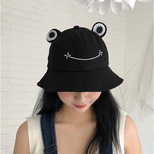 Parent-Kid Cartoon Frog Bucket Hat Panama Fishing Cap Cute Froggy Hat Homme Femme Bob Chapeau Outdoor Sun Fisherman Hat